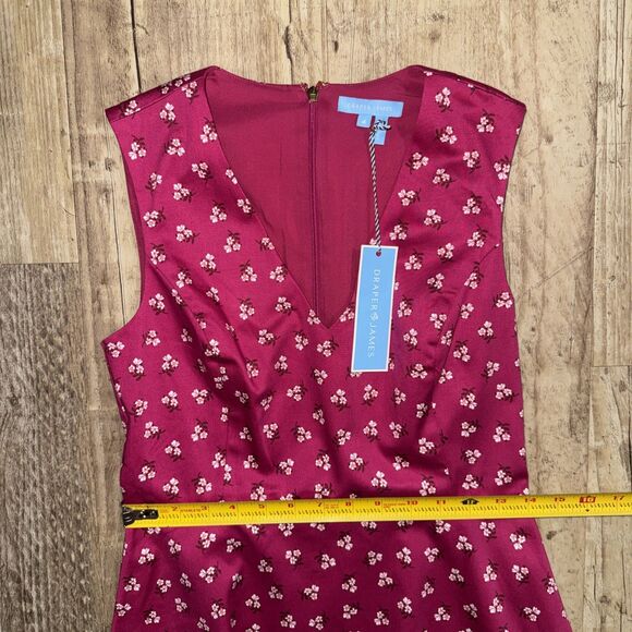 Draper James Dress 4 NWT Pink Floral Fit & Flare - Picture 5 of 6